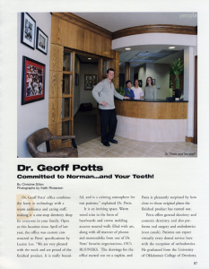 Norman Living Magazine article page 1